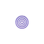 Magnetic Slider Fidget with Sensory Rings, Amethyst Purple