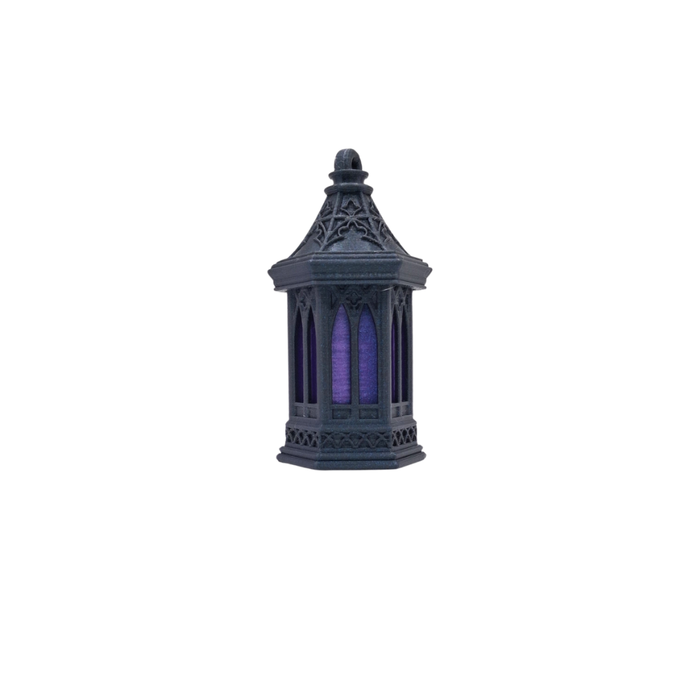 gothic style lantern clickers glitter black and purple