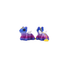 Mini celestial dragon figurine glitter pink and purple fidget toy keyring charm