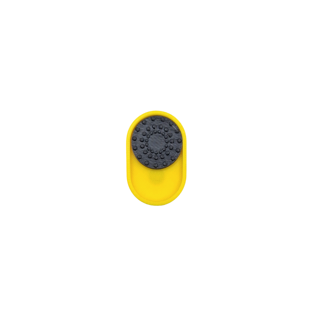 Yellow and Black Magnetic Slider Sensory Tool for Adults with Tactile Feedback