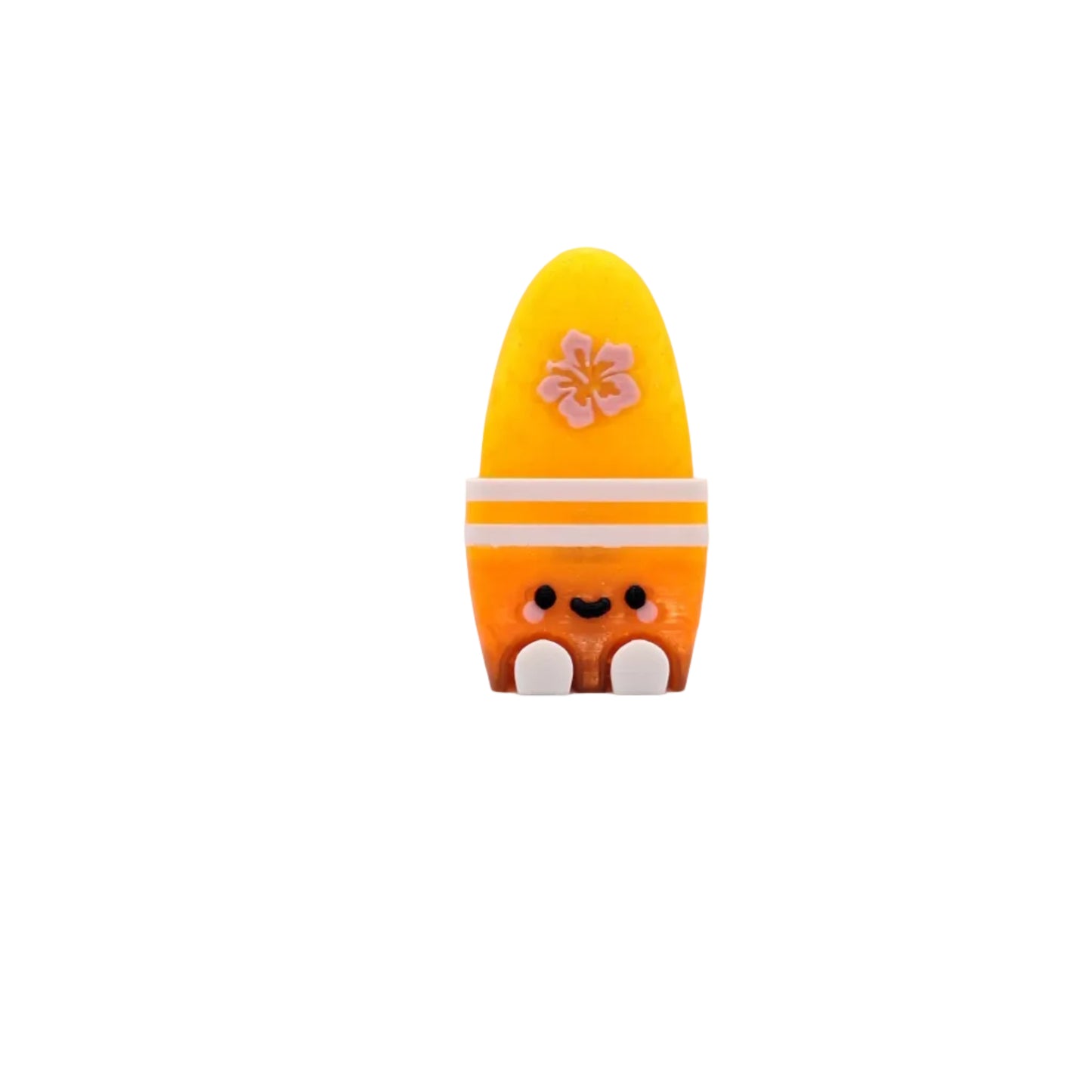 surf board clicker sensory fidget toy sunset yellow