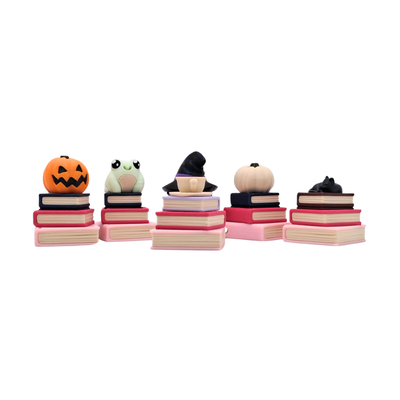 Book stack clicker with customisable top buttons