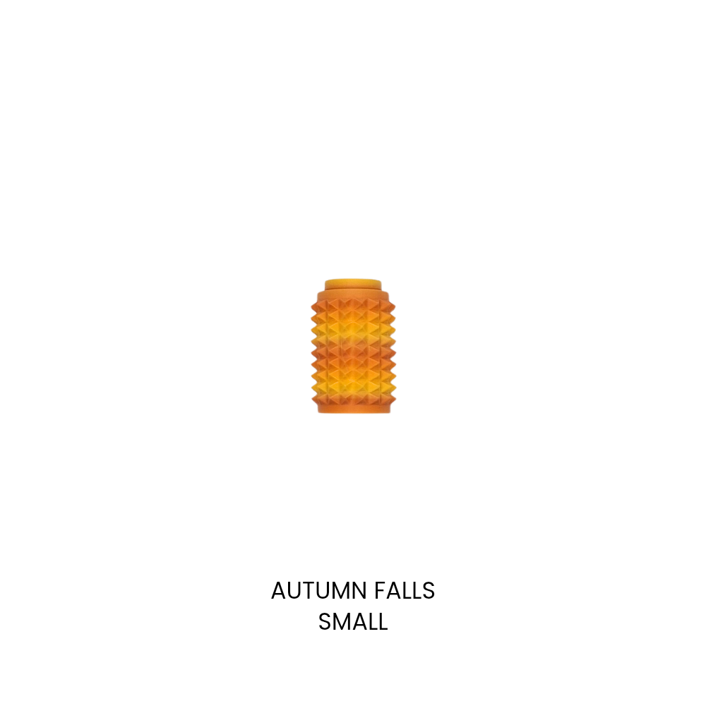 Spike pain stim clicker sensory tool fidget toy with lanyard attachment gradient autumn falls small