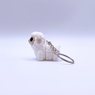 sheep keyring side