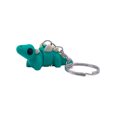 mini stegosaurus dinosaur keyring